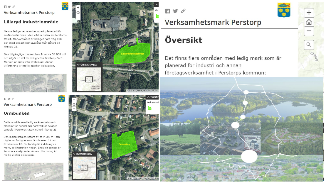 Portal för verksamhetsmark Perstorps kommun