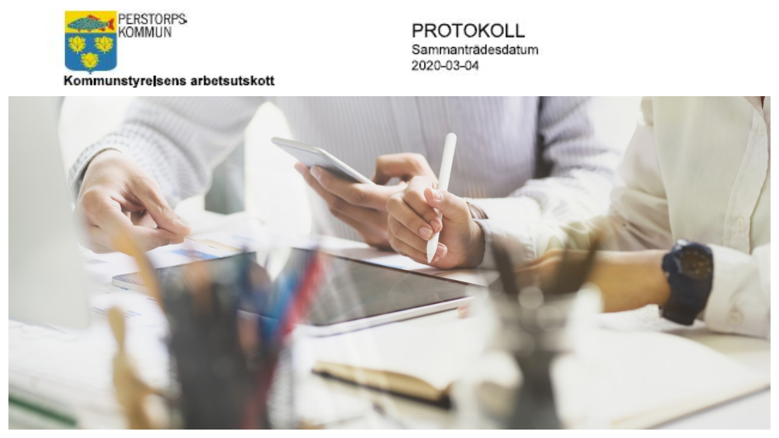 Protokoll kommunstyrelsens arbetsutskott 4 mars 2020