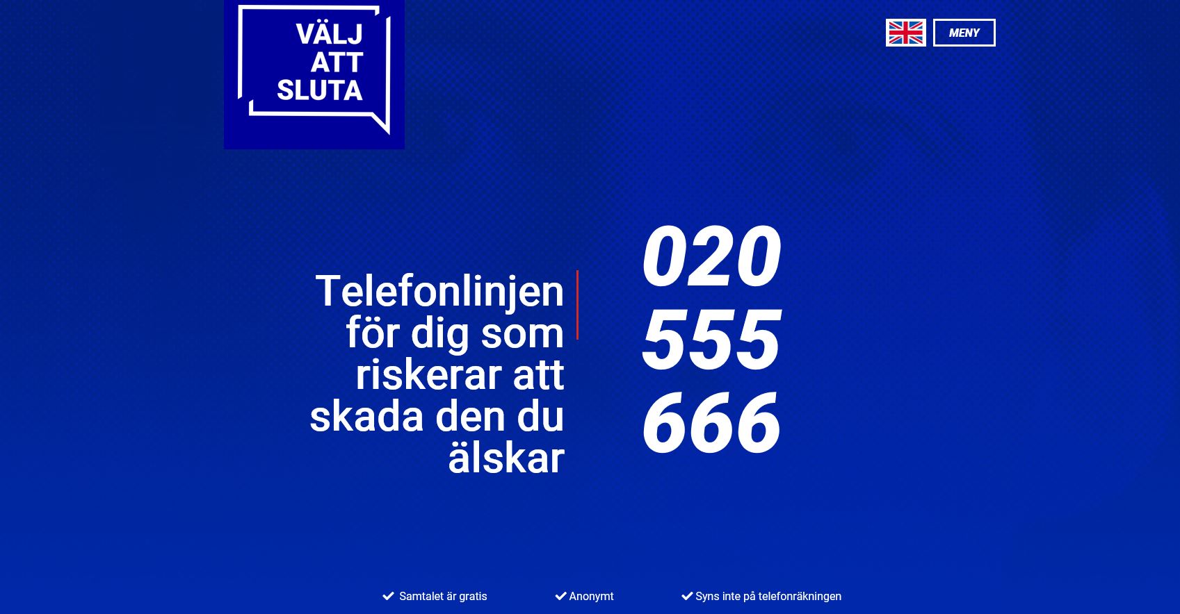 Telefonlinje Välj att sluta slå