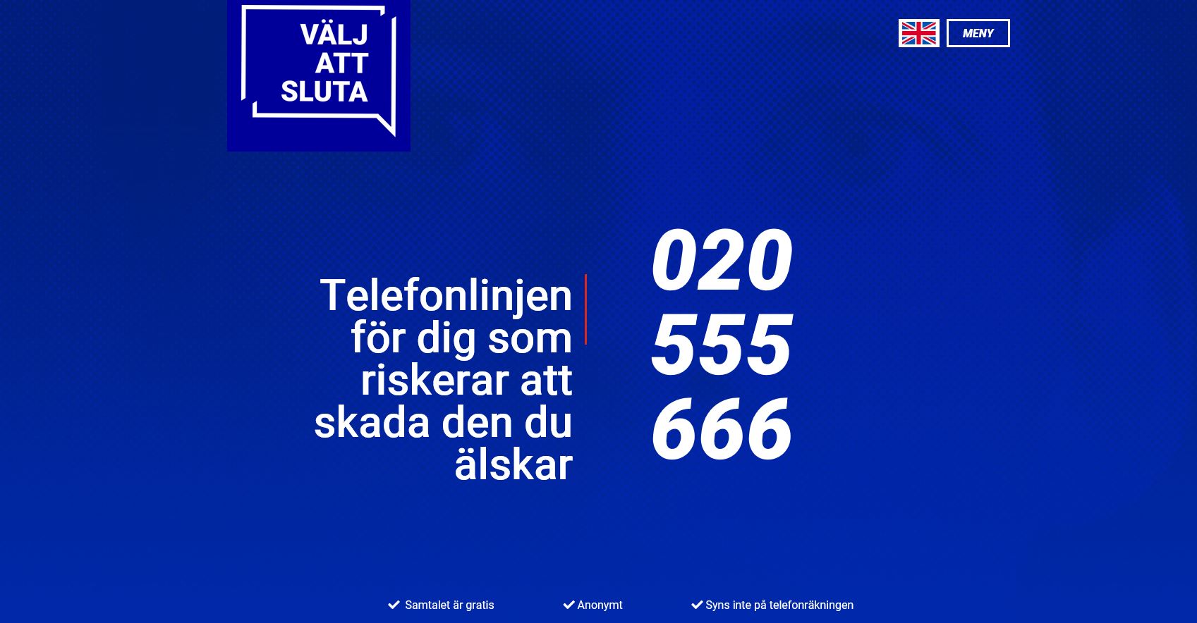 Telefonlinje Välj att sluta slå