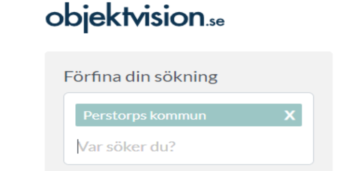 Skärmklipp från Objektvisions webbplats