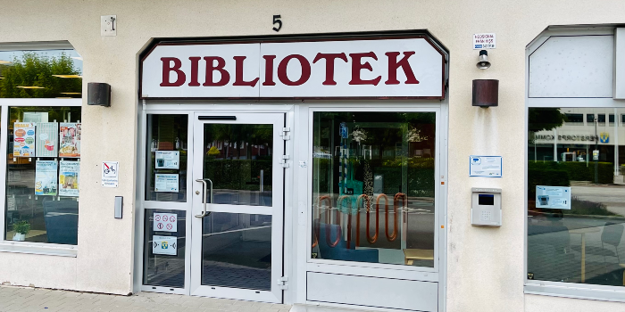 Exteriör Perstorps bibliotek på Torggatan 5
