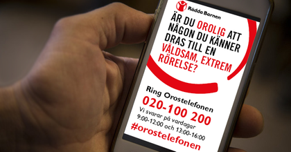 Stödtelefon våldsbejakande extremism