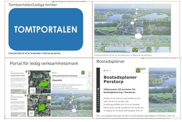 Skärmklipp med info om att Tomtportalen systemuppdateras januari 2024.