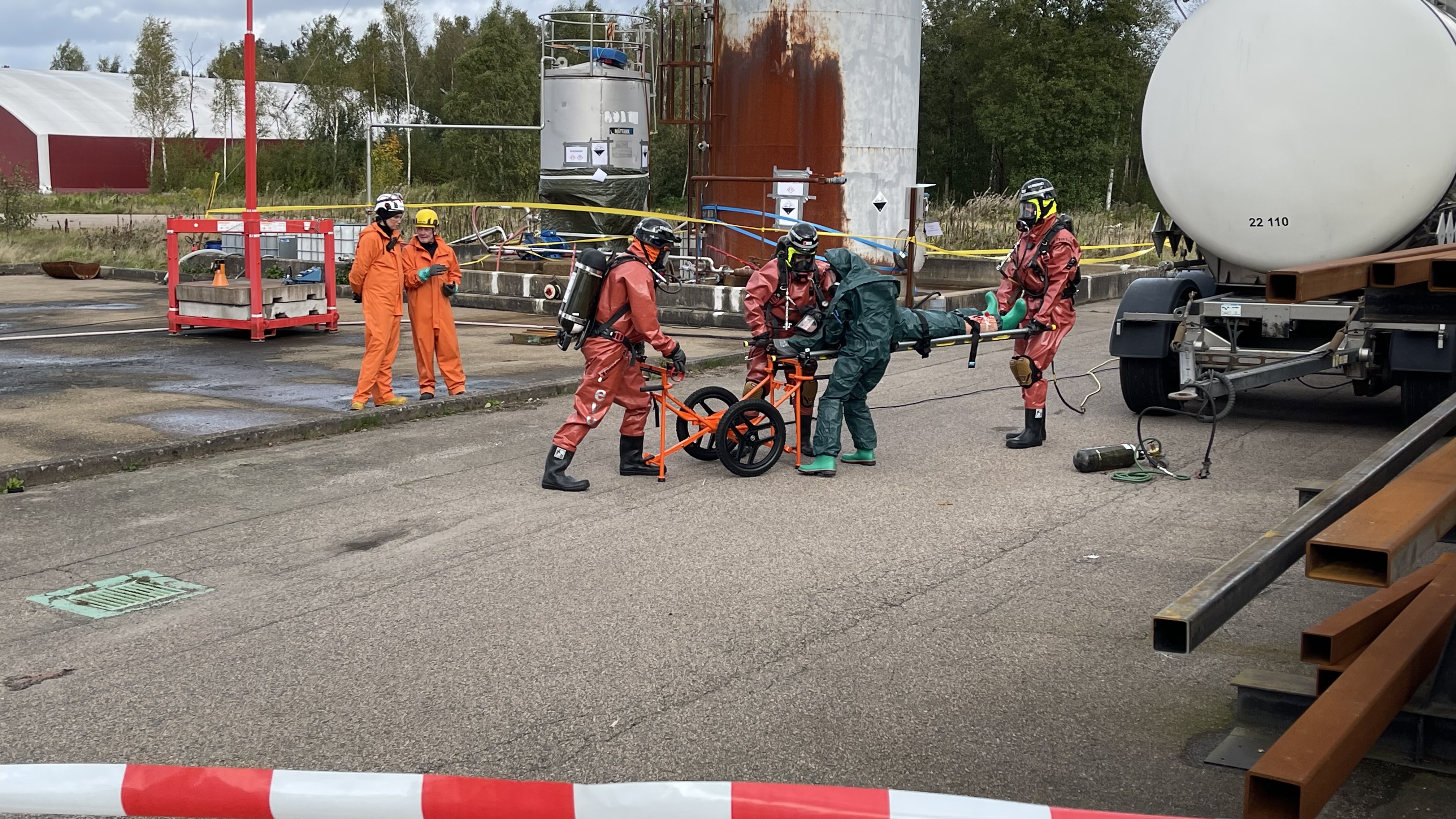 Övning räddningstjänsten-MSB-Perstorps Specialty Chemicals Perstorps Industripark