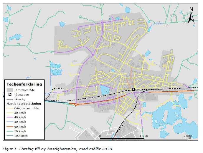 Förslag på nya hastighetsplan i Perstorp