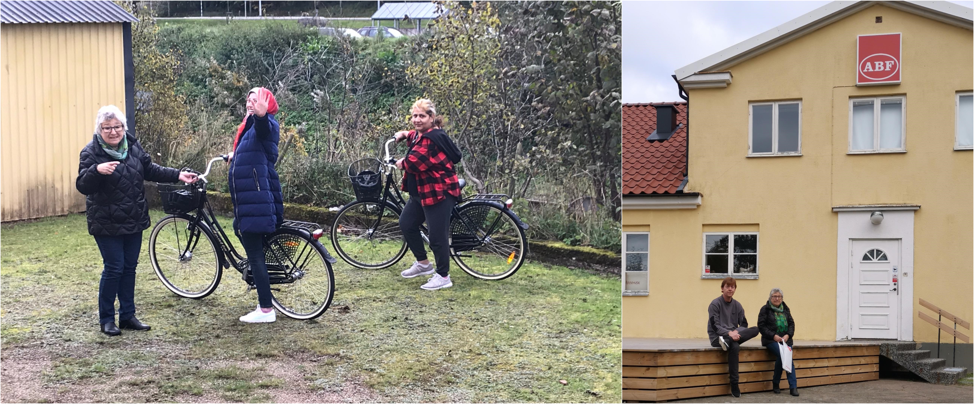 Cykelkurs för utrikesfödda kvinnor är ett samarbete mellan Arbetsmarknadsenheten och ABF.