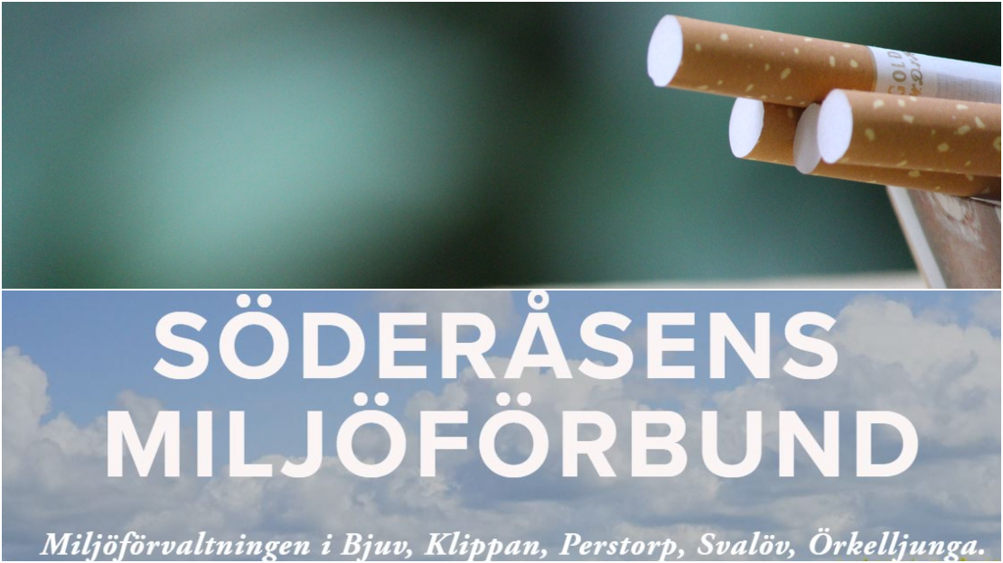 Cigarett och Söderåsens Miljöförbund. Tuffare regler för tobaksförsäljning.