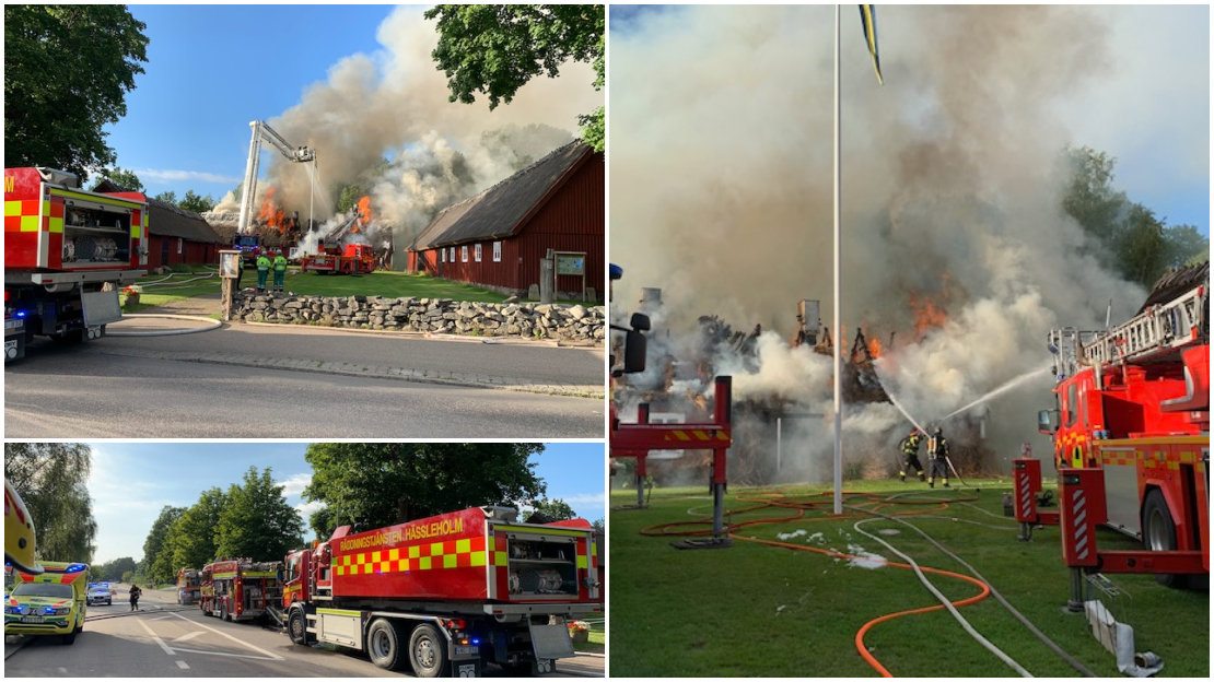 Brand i hembygdsgården i Perstorp