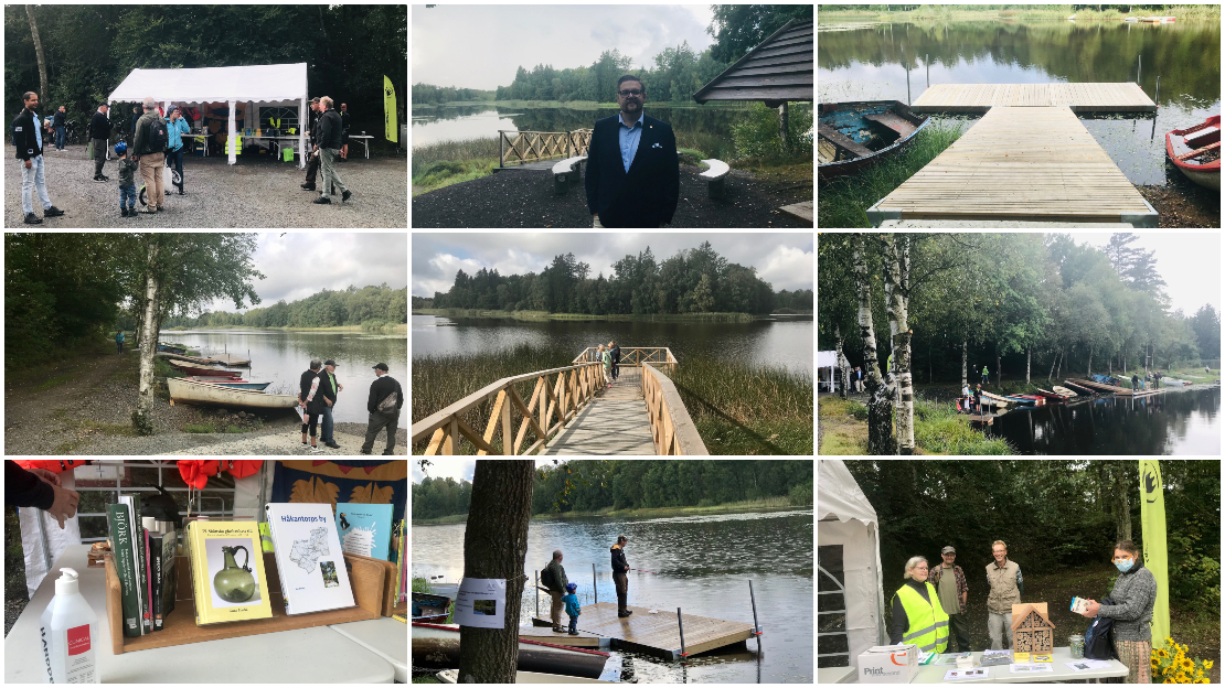 Naturvårdens dag Perstorp 30 augusti. Invigning av projekt Ybbarpssjön, halvön Kärrvägen där nya bryggor, grillplats och området tillgänglighetanpassats.