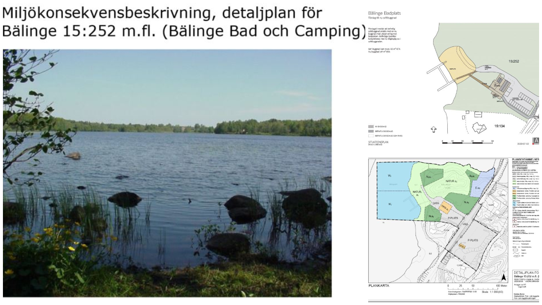 Förslag till detaljplan för Bälinge bad och camping