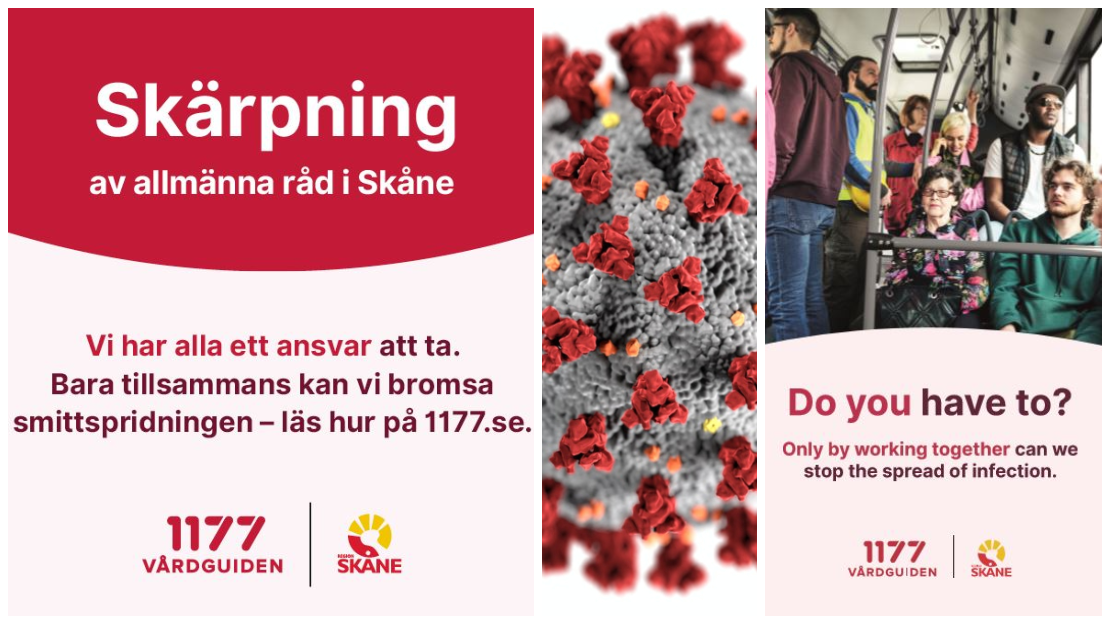 Skärpta allmänna råd för Skåne.