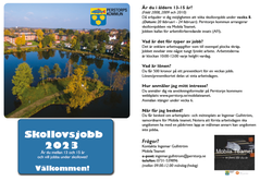 Skärmklipp flyer Mobila Teamet skollovsjobb