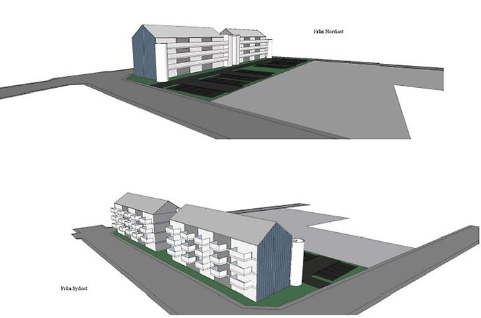 Gösta Bengtssons fastighets AB har fått klartecken av kommunfullmäktige att bygga 40 lägenheter fördelade på två flerbostadshus utmed Stockholmsvägen.