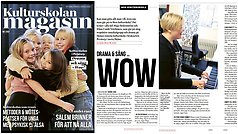 Bildcollage från tidningen KulturskolanMagasin