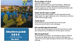 Bildcollage information skollovsjobb vecka 8 2022