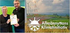 Perstorps Bostäder AB har beslutat att gå med i Allmännyttans klimatinitiativ, ett gemensamt upprop för att minska utsläppen av växthusgaser. Henry Roos, vd, och Patrik Ströbeck visar avsiktsförklaringen.