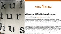 Föreläsning om att vara nätsmart i Kulturhuset för elever och vårdnadshavare i Kulturhuset.