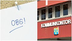 Kommunkontor och växel stänger tidigare den 30 april plus att det är stängt fredag 1 maj