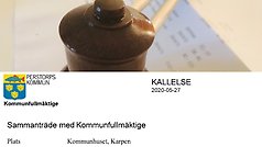 Inför Kommunfullmäktige 27 maj