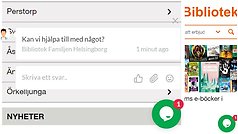 Digital kundtjänst (chatt) via www.bibliotekfh.se