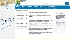 Observera att uppdatering gös av e-tjänsten självservice och blanketter fredagen den 18 september 2020