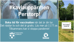 Håll avstånd och ta ansvar. Hitta inte på några ursäkter. Covid-19 virus. Läget är allvarligt. Testa dig vid symtom. Information om vaccination via 1177.se