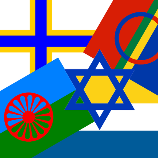 Flaggor Sveriges nationella minoriteter