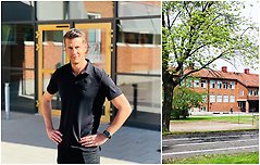 Bildcollage med två bilder som visar ny rektor på Centralskolan och exteriör Centralskolan