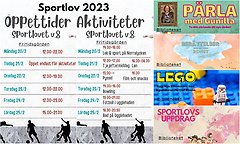 Bildcollage sportlov 2023 Perstorps kommun